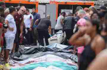 Moradores retiram cerca de 50 corpos em área de mata após operação